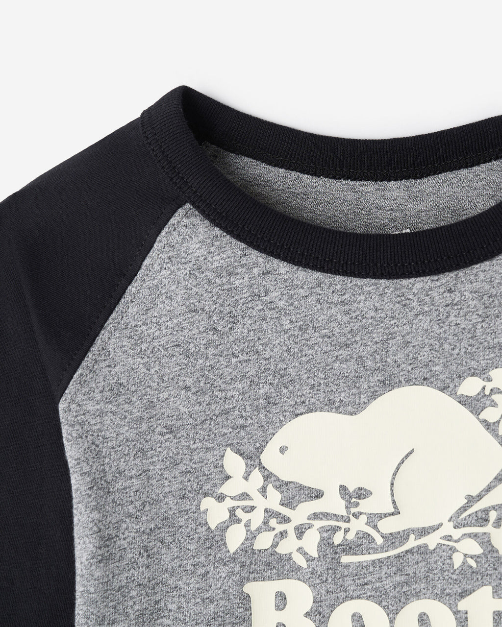 Baby Organic Cooper Baseball T-Shirt / BLACK