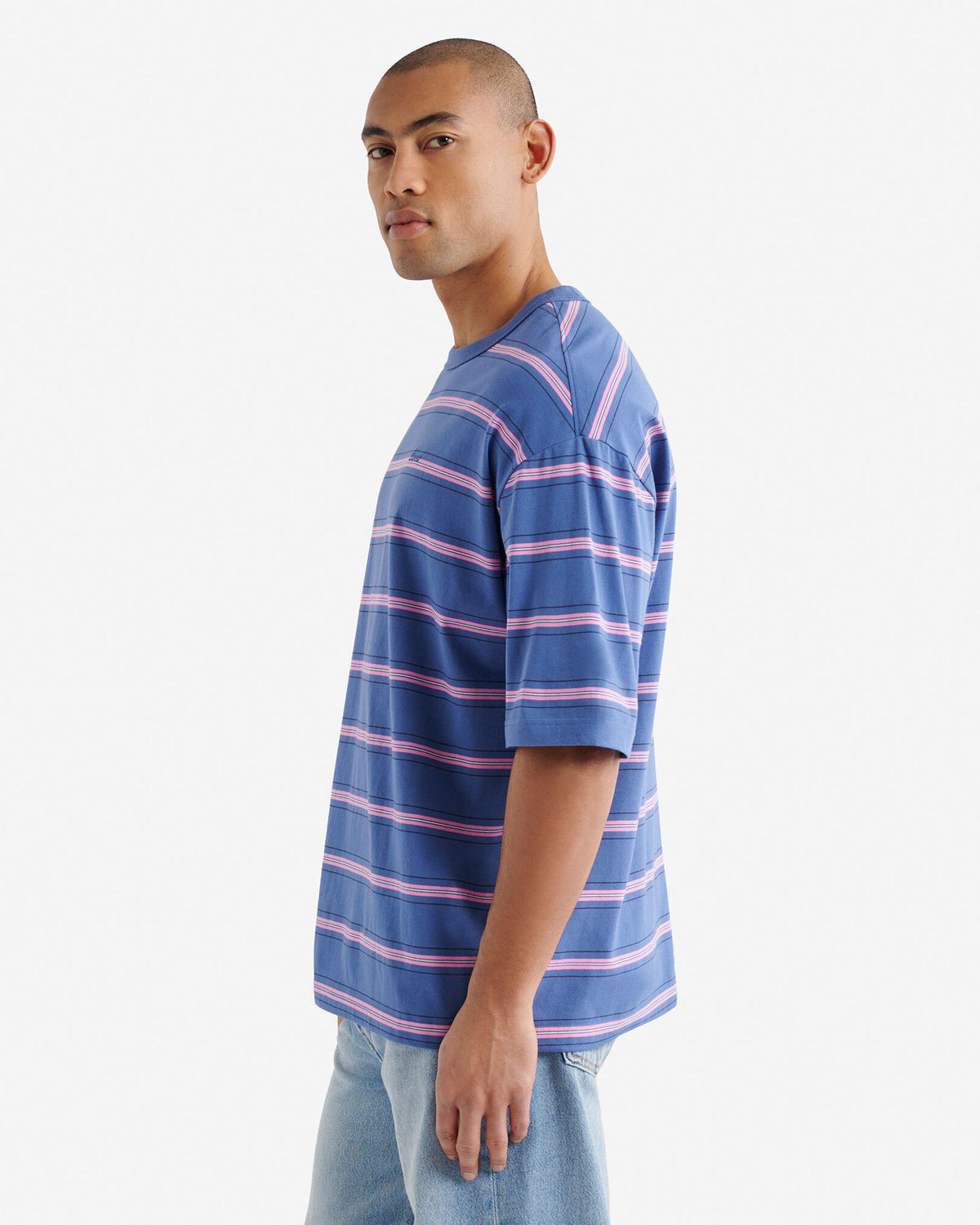 Striped T-Shirt / INDIGO INK