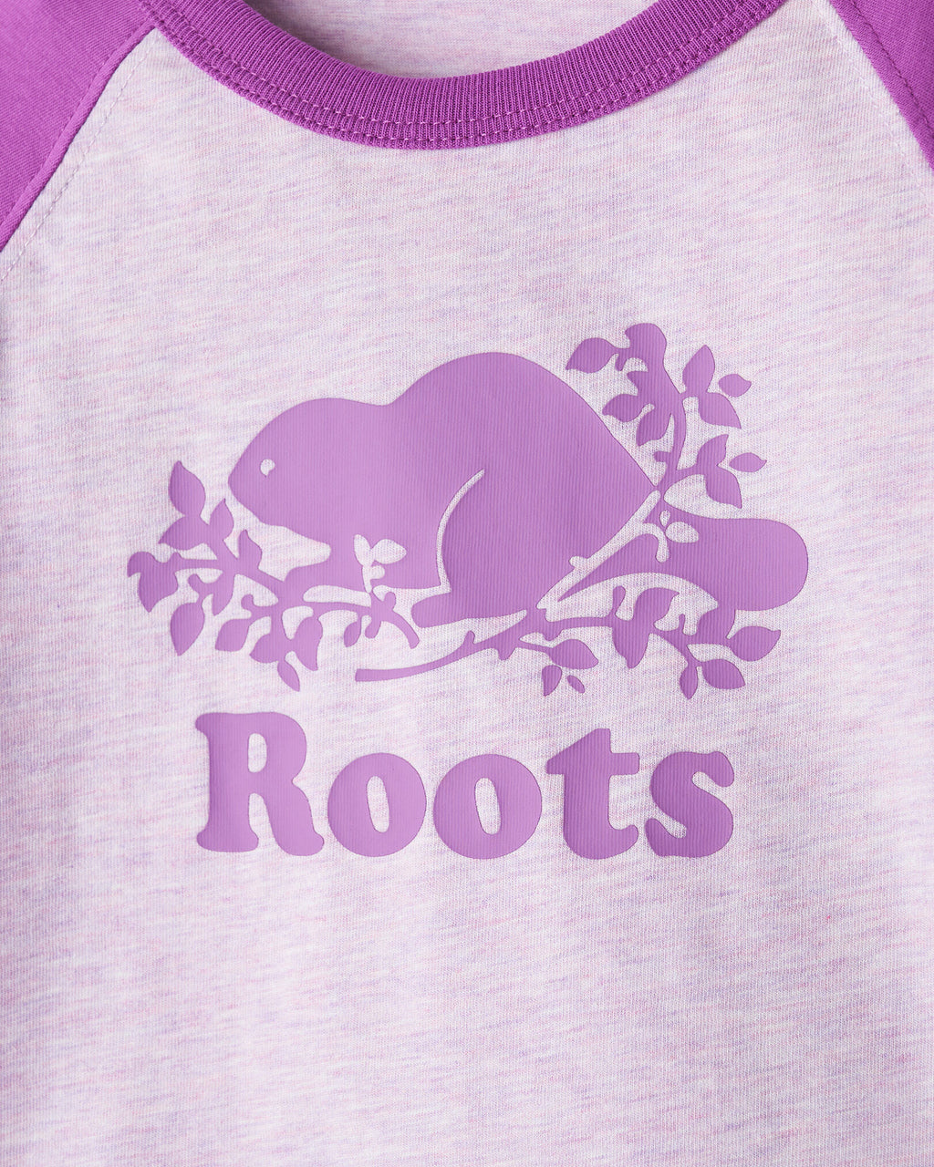 Baby Organic Cooper Baseball T-Shirt / HYACINTH VIOLET