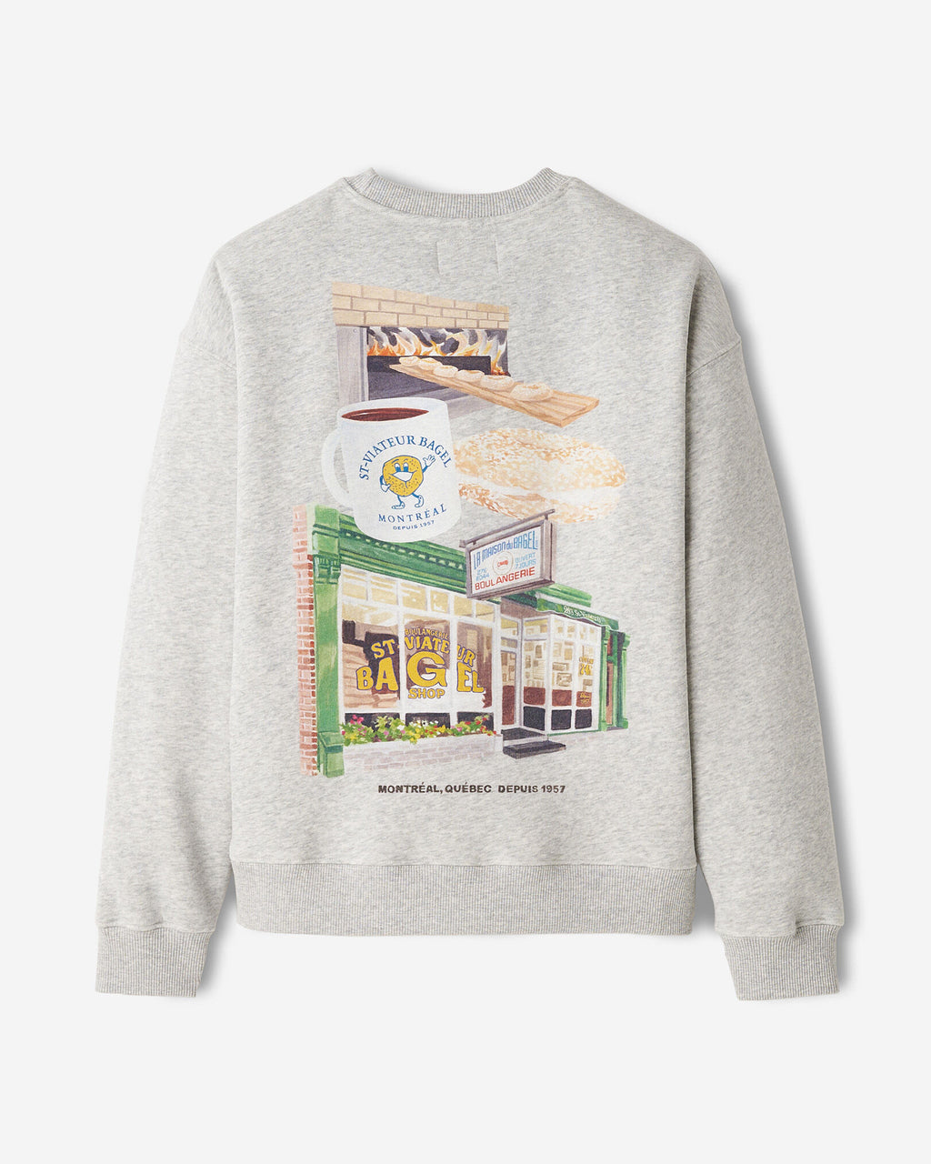 X St-Viateur Crew / ATHLETIC GREY MIX