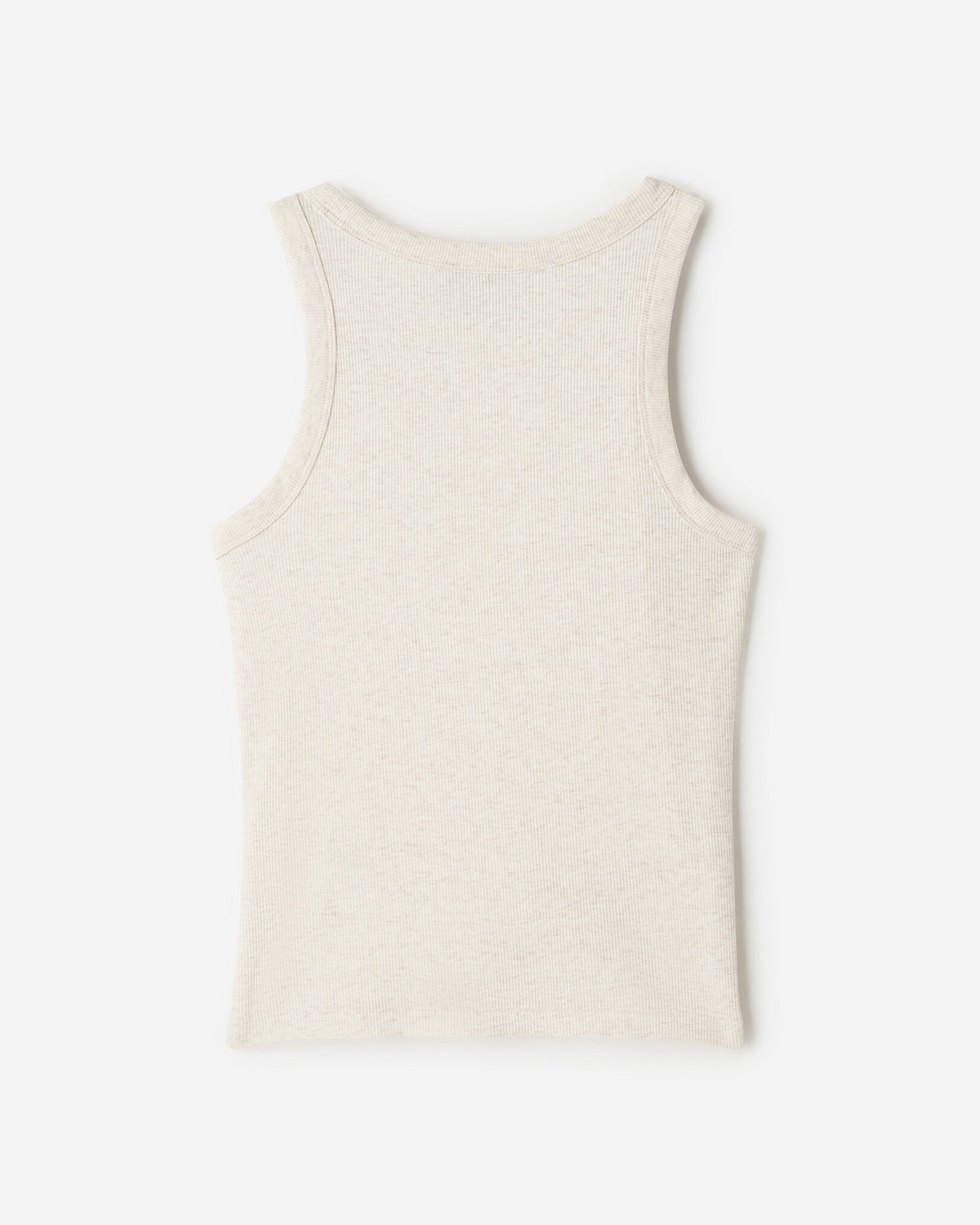Roam Rib Fitted Tank Top / OATMEAL MIX