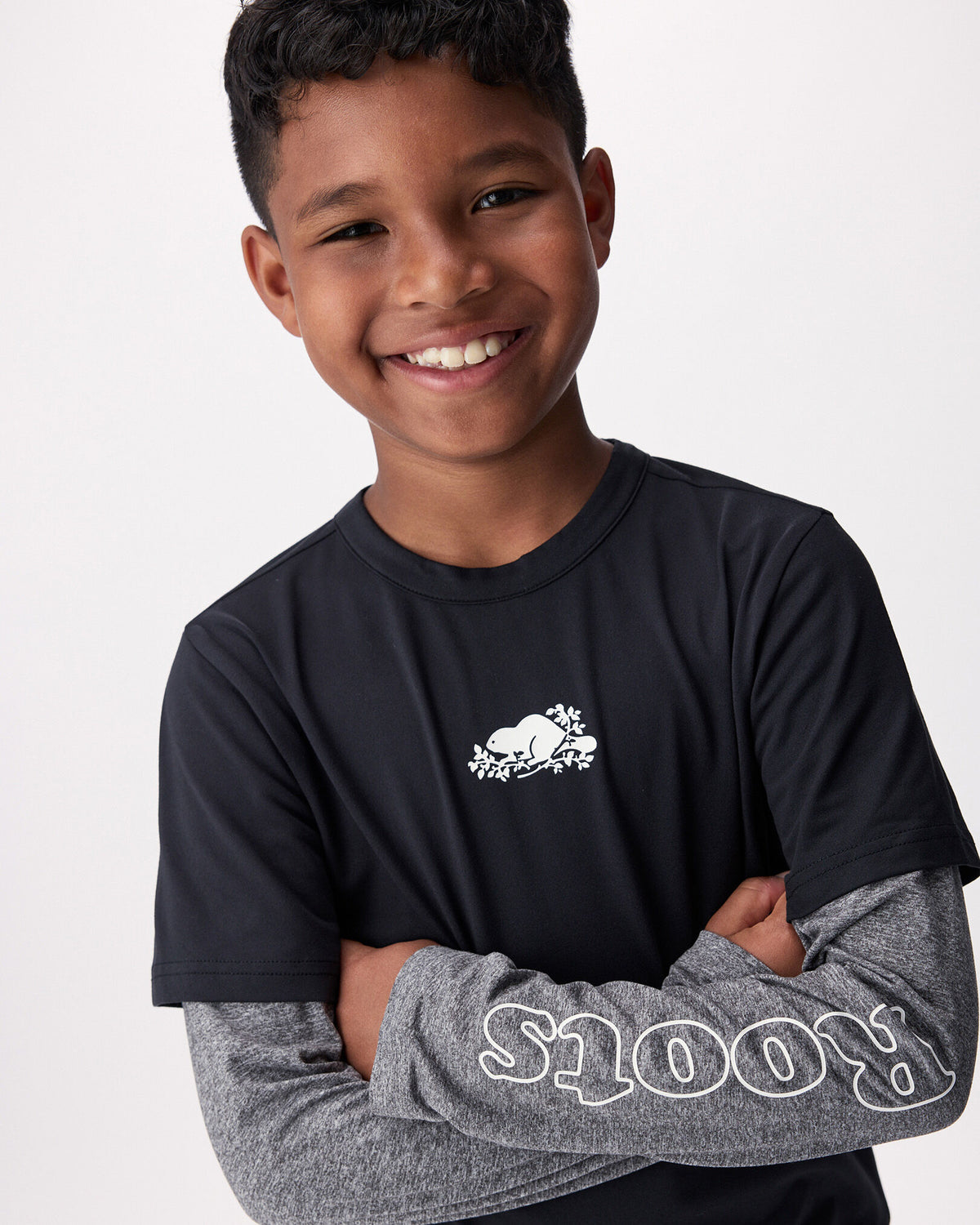Kids Renew Cooper Long Sleeve T-Shirt / BLACK