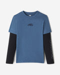 Kids Renew Cooper Long Sleeve T-Shirt / RAINCLOUD BLUE PPR