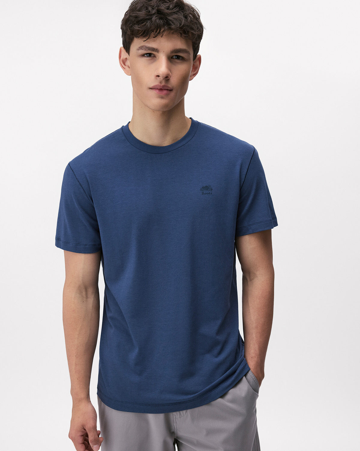 Roam Short Sleeve Top / DARK DENIM