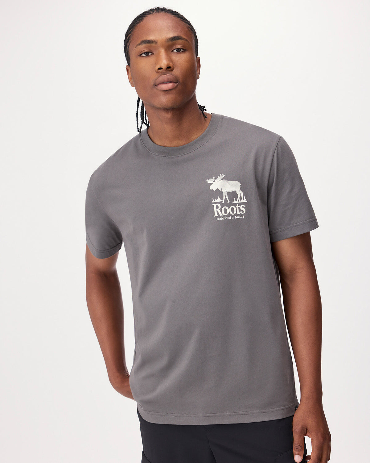 Mens Backtrail T-Shirt / CLIFFSTONE GREY