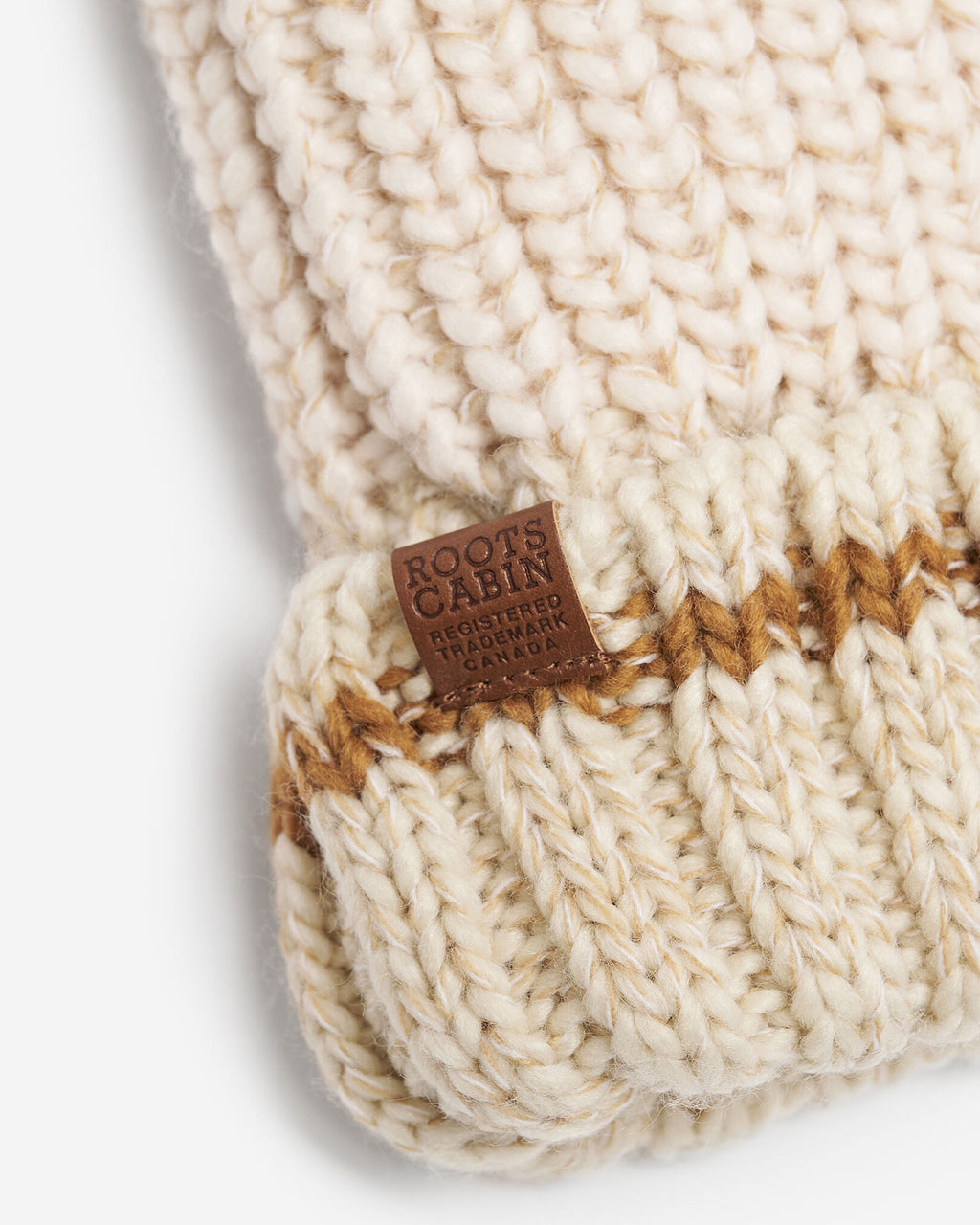 Adult Chunky Cabin Mitten / OATMEAL MIX