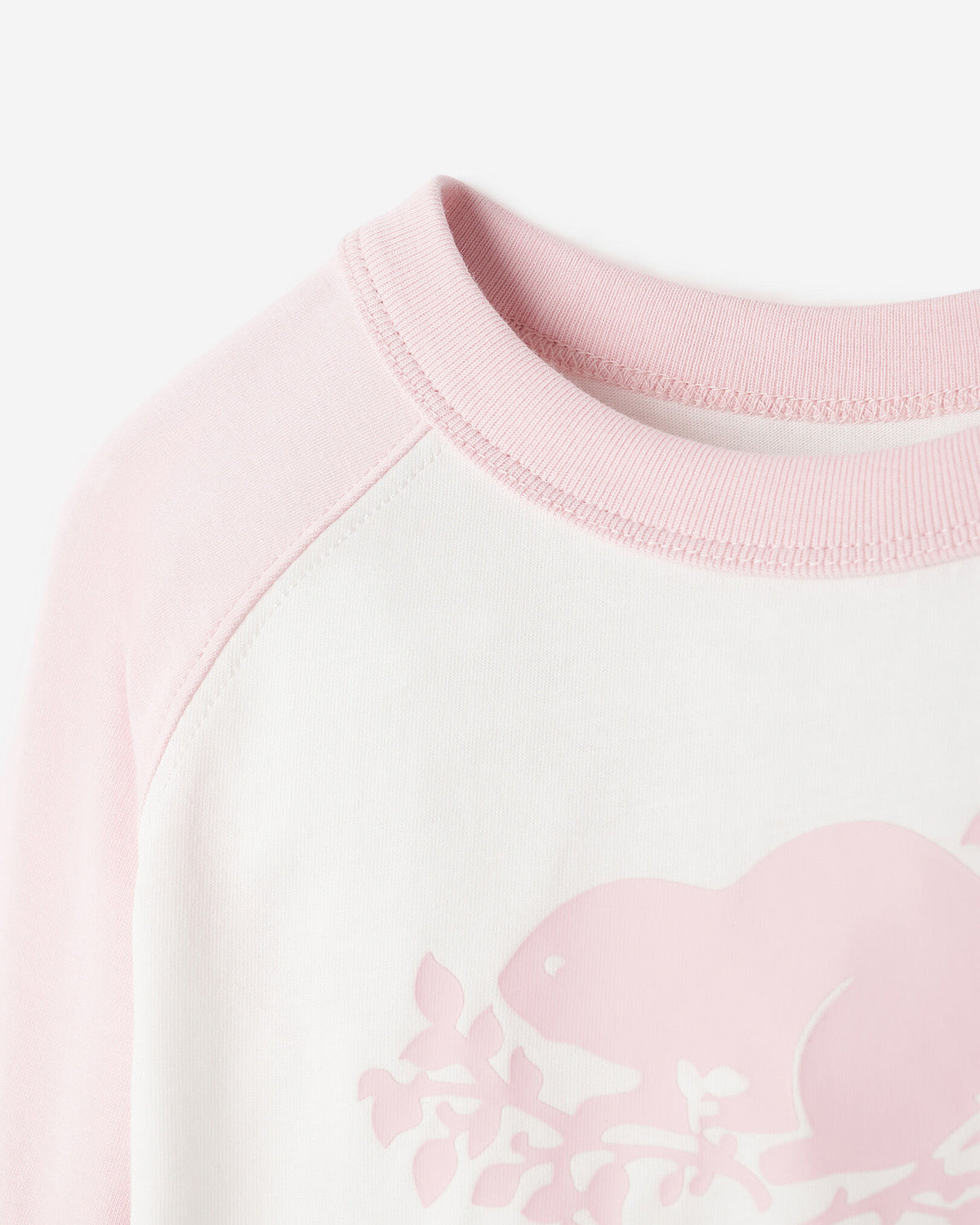 Toddler Cooper Baseball Long Sleeve T-Shirt / BABY PINK