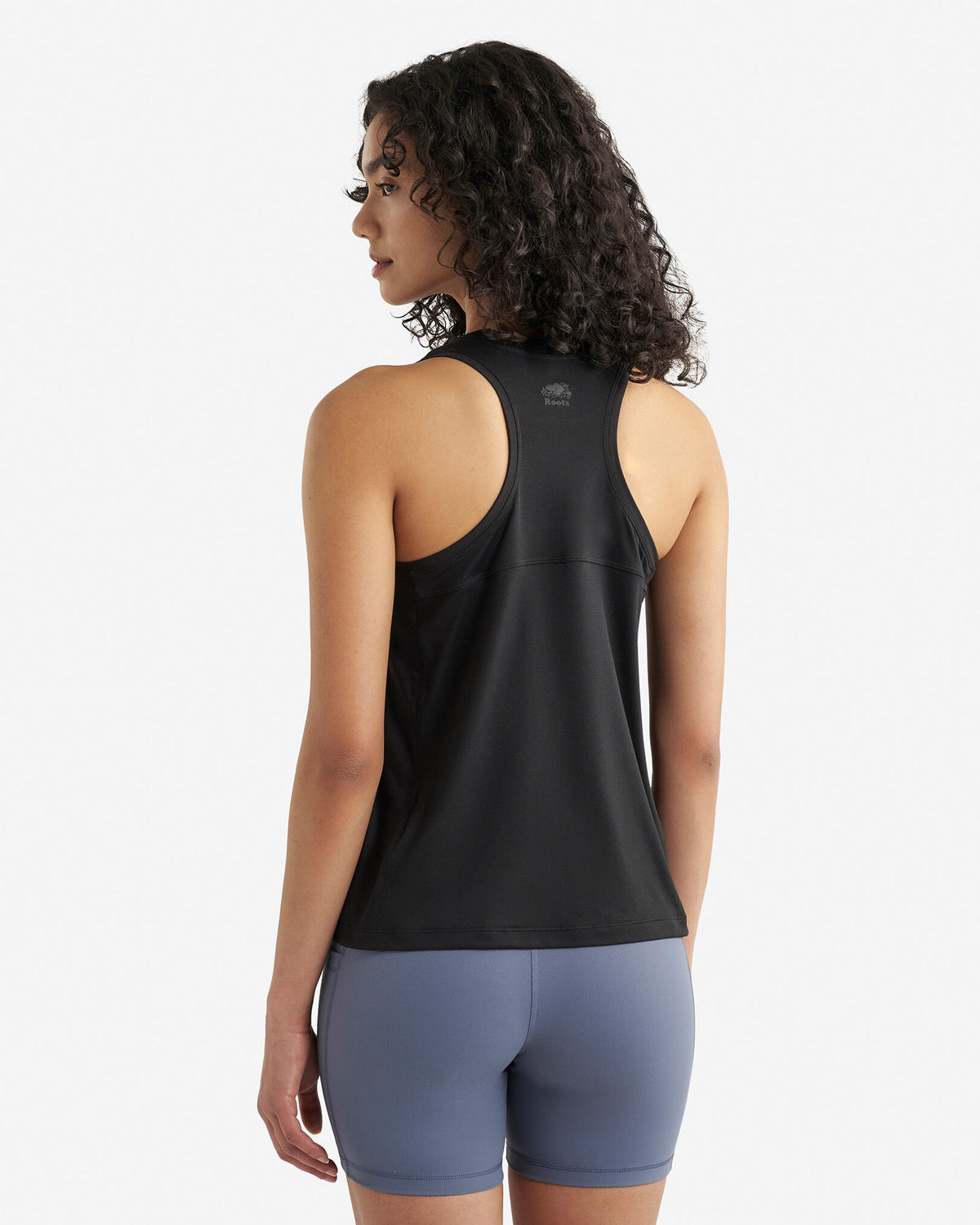 Renew Knit Racer Tank / BLACK