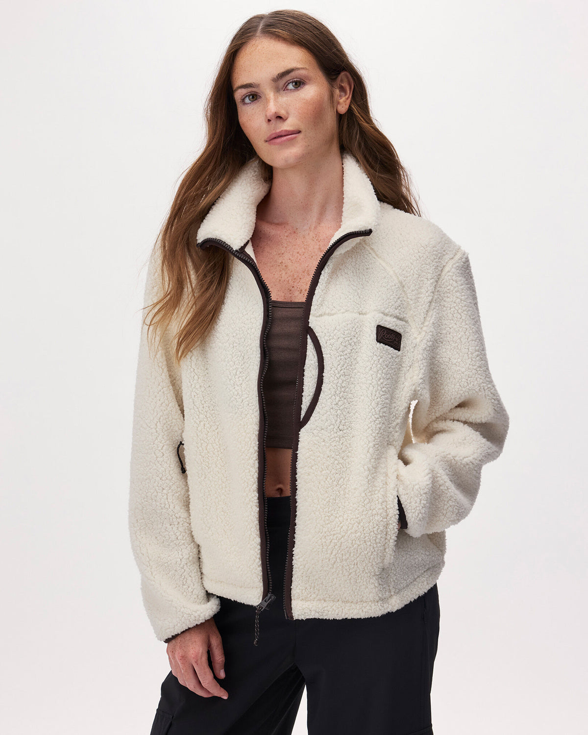 Alta Shearling Fleece Jacket / EGRET