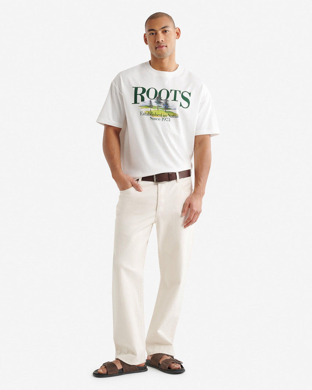 Mens Trailhead T-Shirt / EGRET