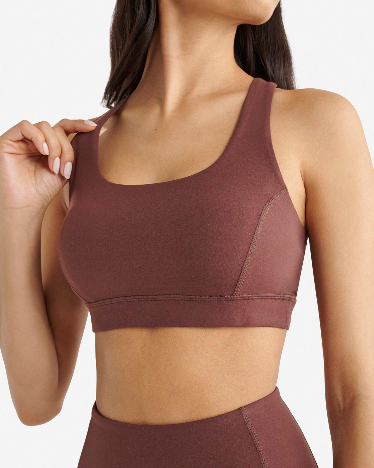 Restore Stretch Sports Bra / HAZELNUT BROWN