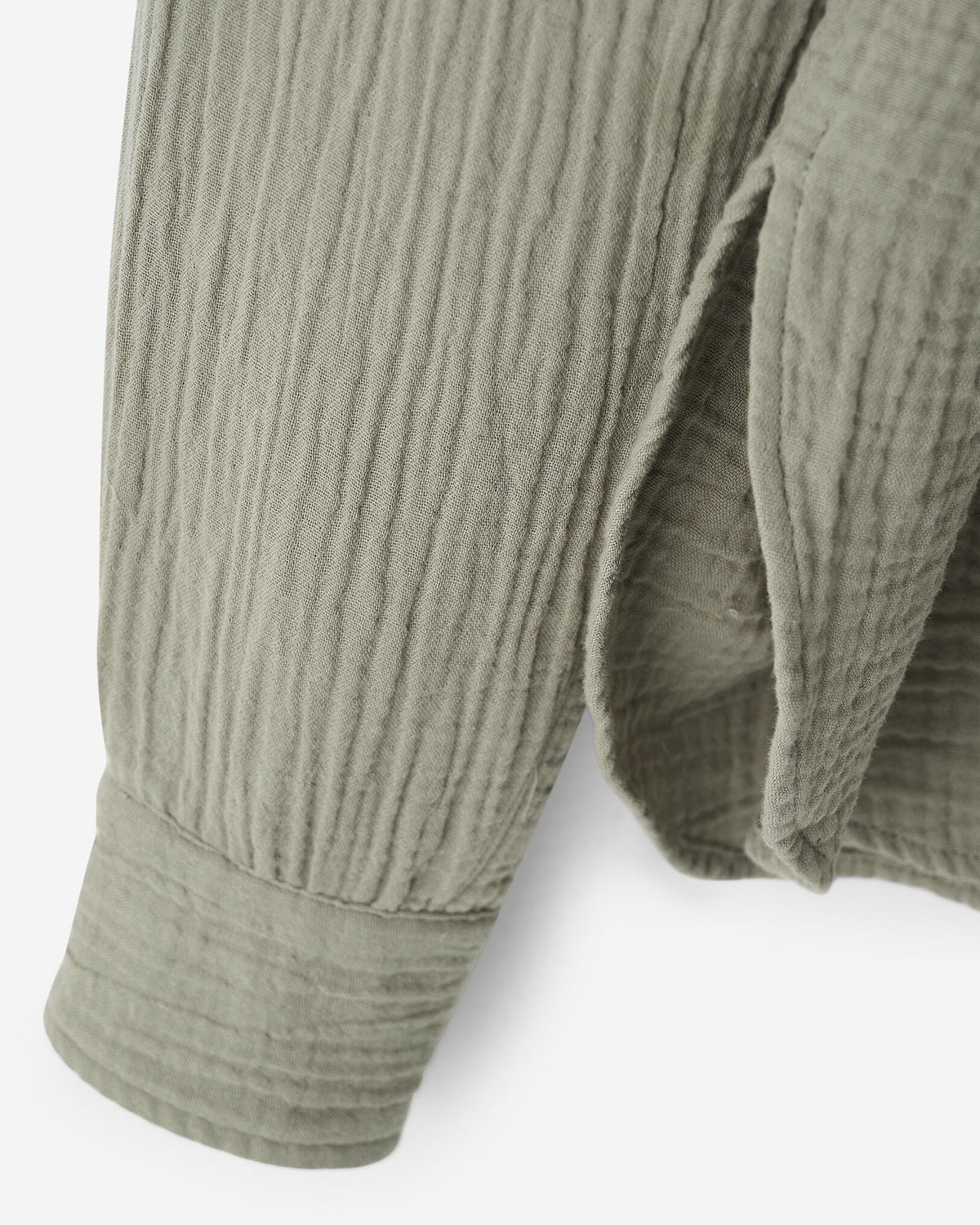 Isla Cotton Gauze Shirt / SHADOW GREEN