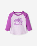 Baby Organic Cooper Baseball T-Shirt / HYACINTH VIOLET