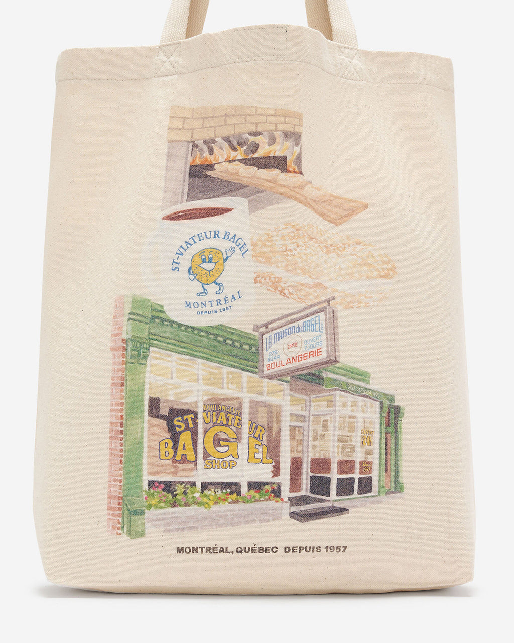 X St-Viateur Tote / NATURAL