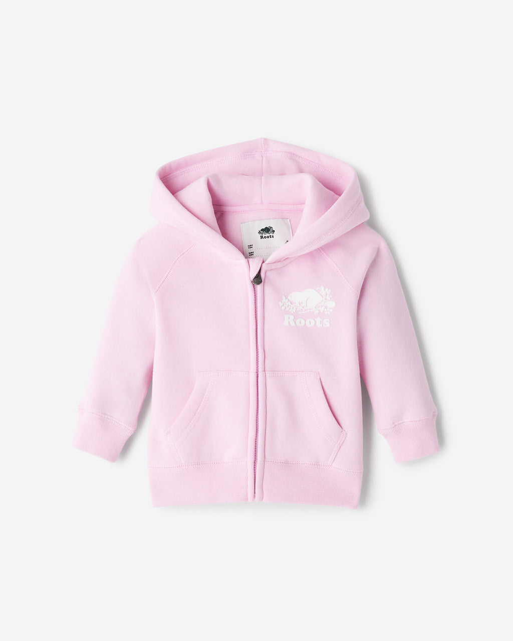 Baby Organic Original Full Zip Hoodie / FEATHER PINK
