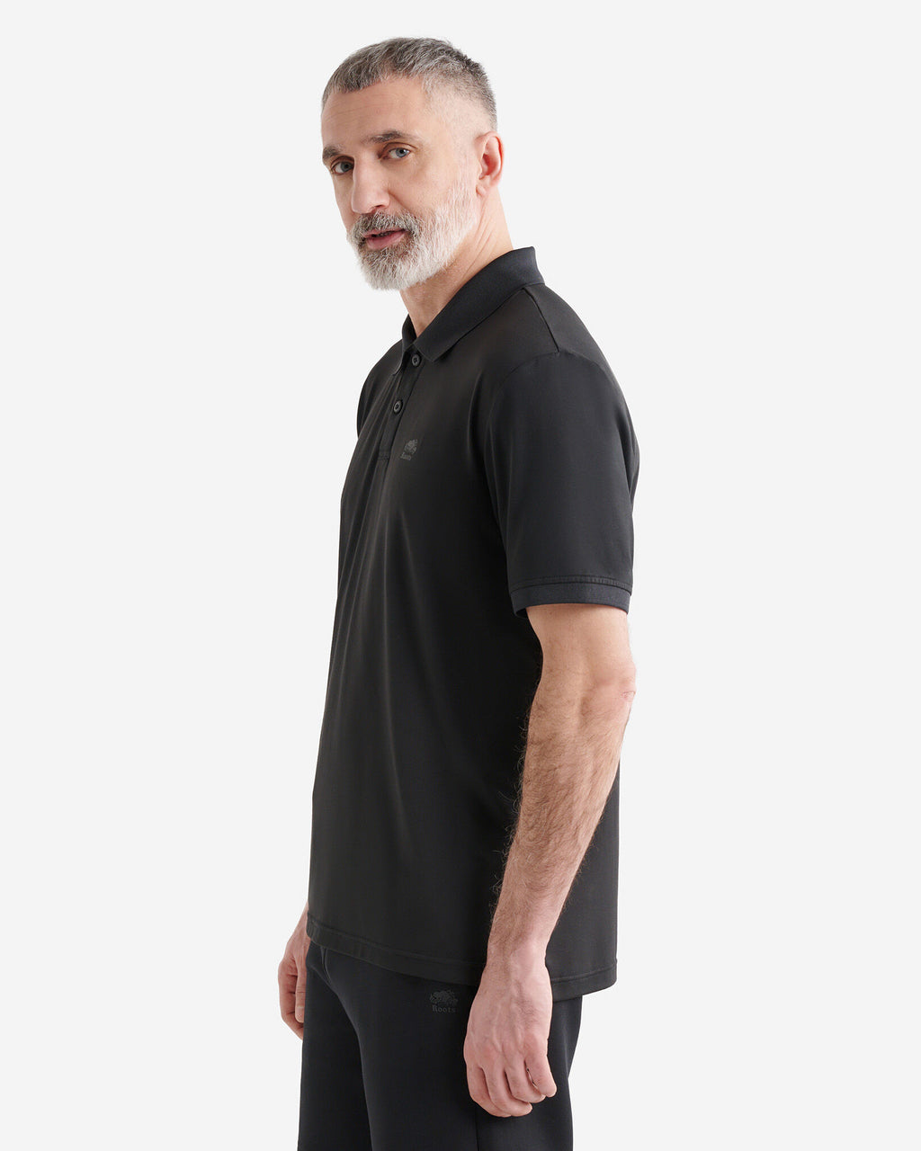 Renew Knit Polo / BLACK