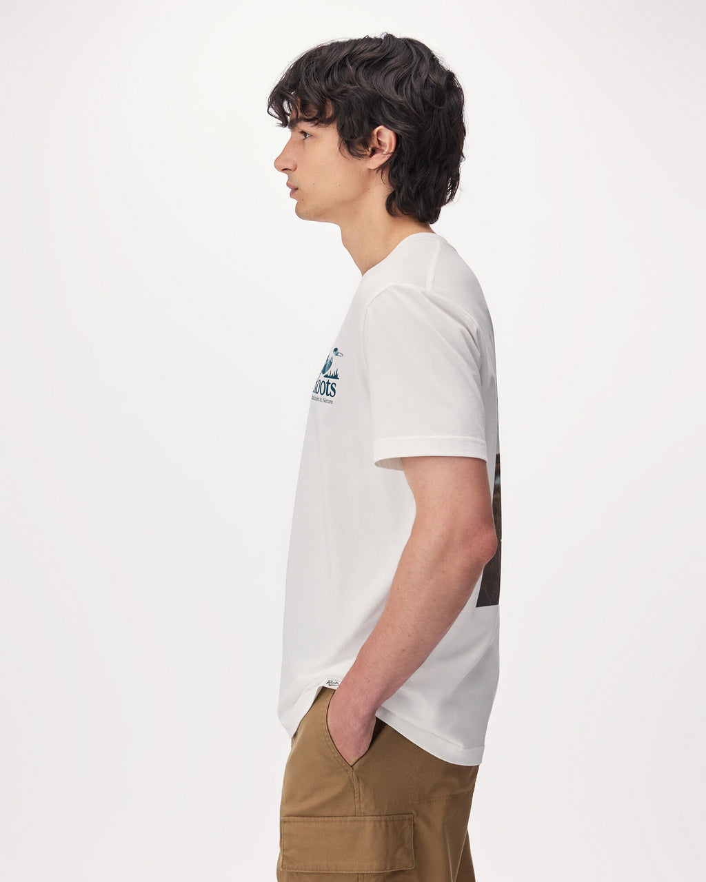 Mens Backtrail T-Shirt / EGRET