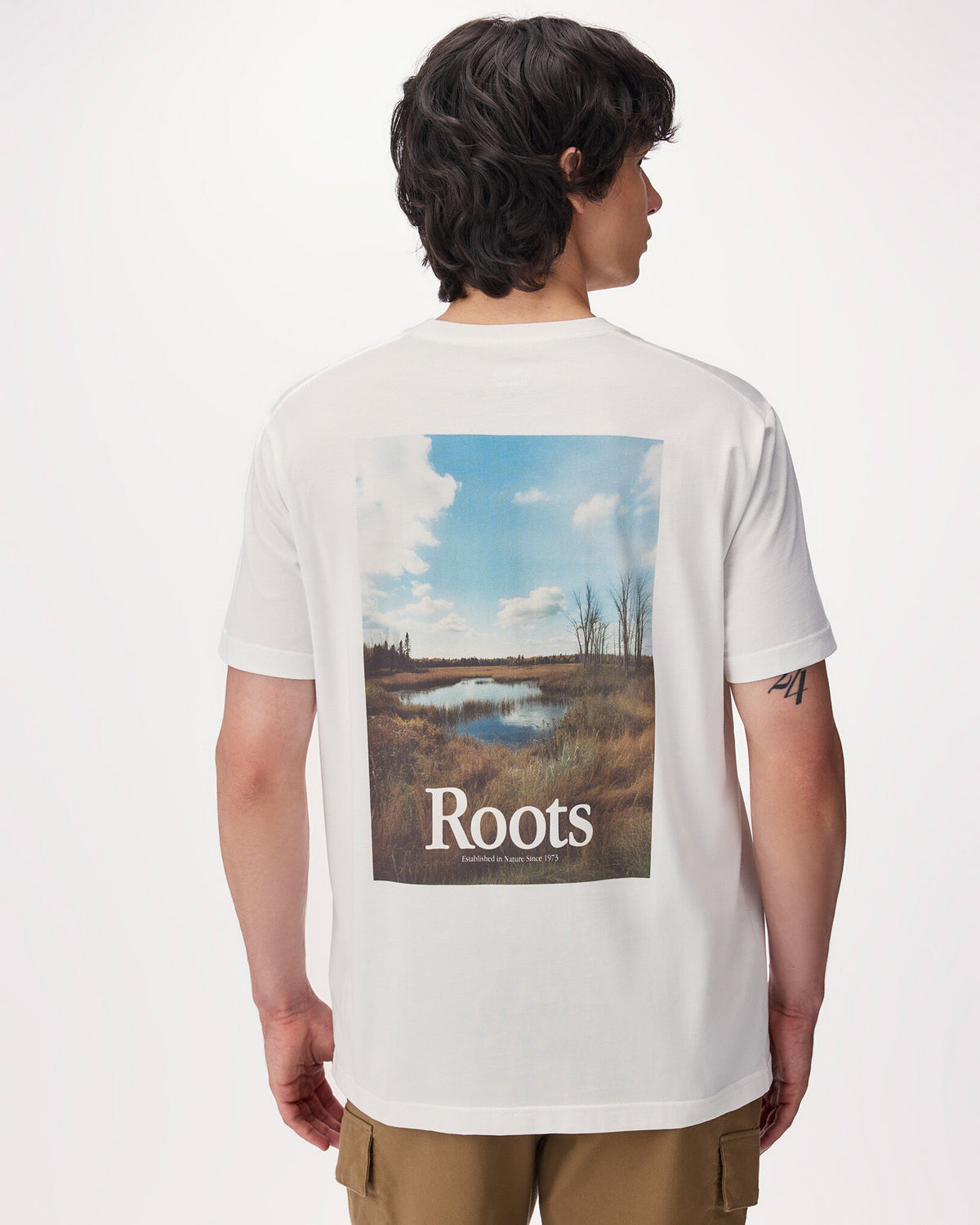 Mens Backtrail T-Shirt / EGRET