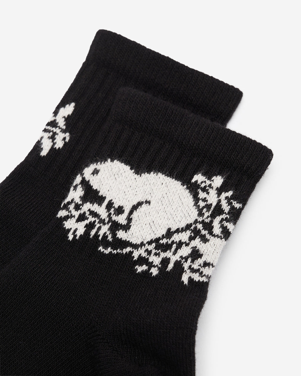 Adult Cooper Beaver Ankle Sock / BLACK