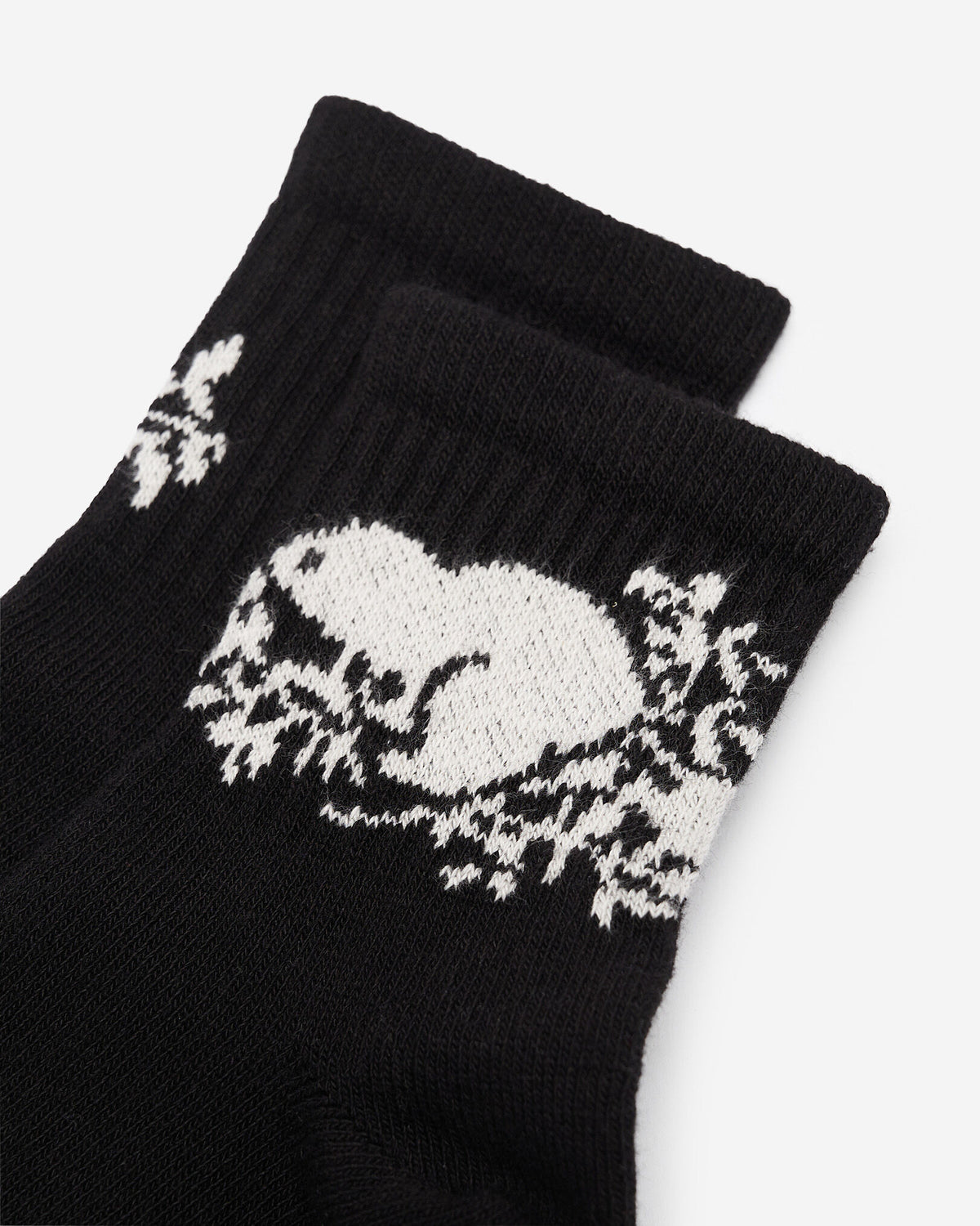 Adult Cooper Beaver Ankle Sock / BLACK
