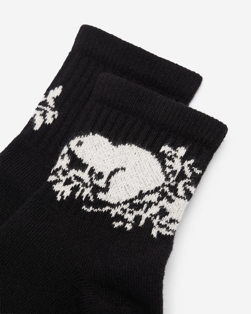 Adult Cooper Beaver Ankle Sock / BLACK