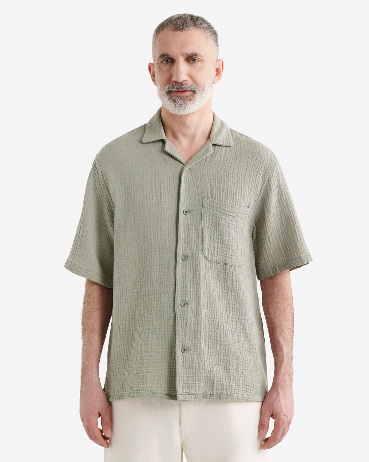 Isla Camp Shirt / SHADOW GREEN