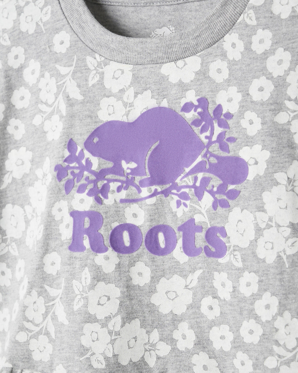 Baby Floral Dress / HEATHER GREY