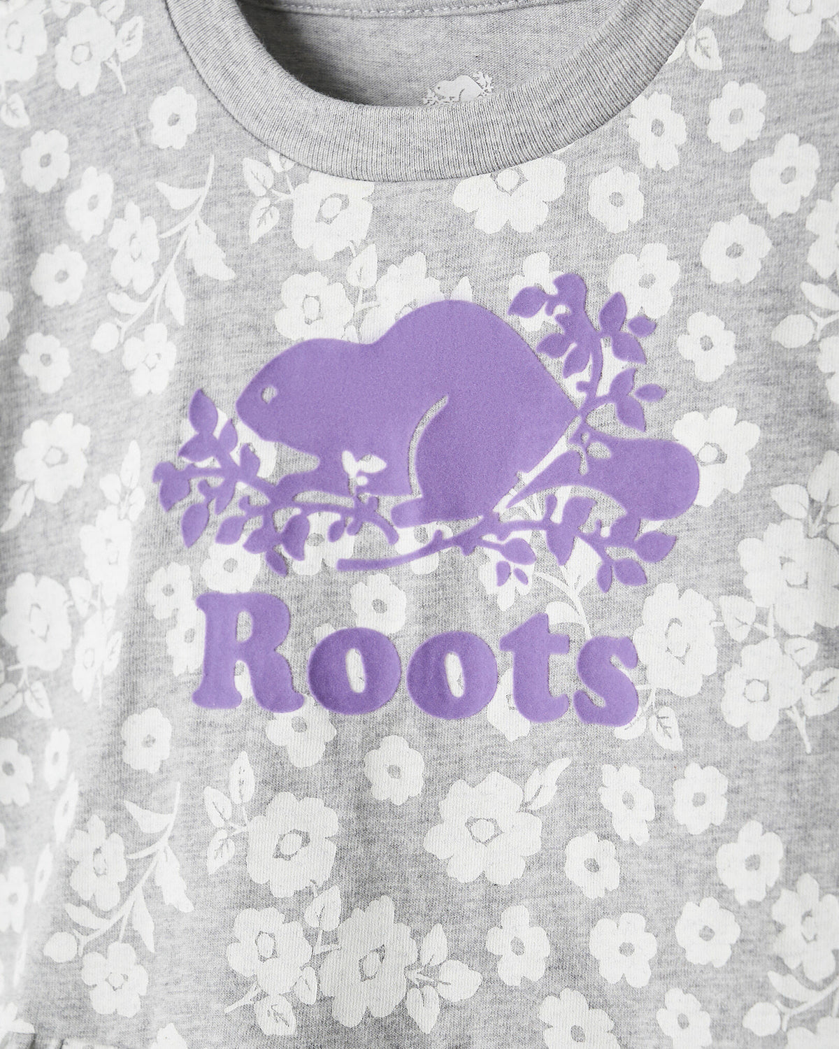 Baby Floral Dress / HEATHER GREY