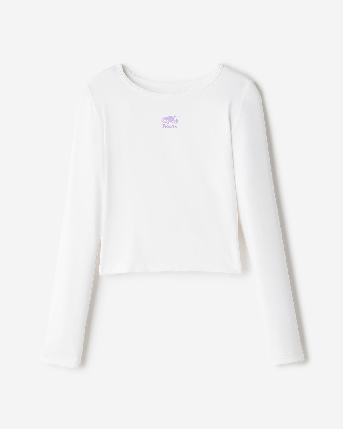 Girls Active Tulip Hem T-Shirt / WHITE