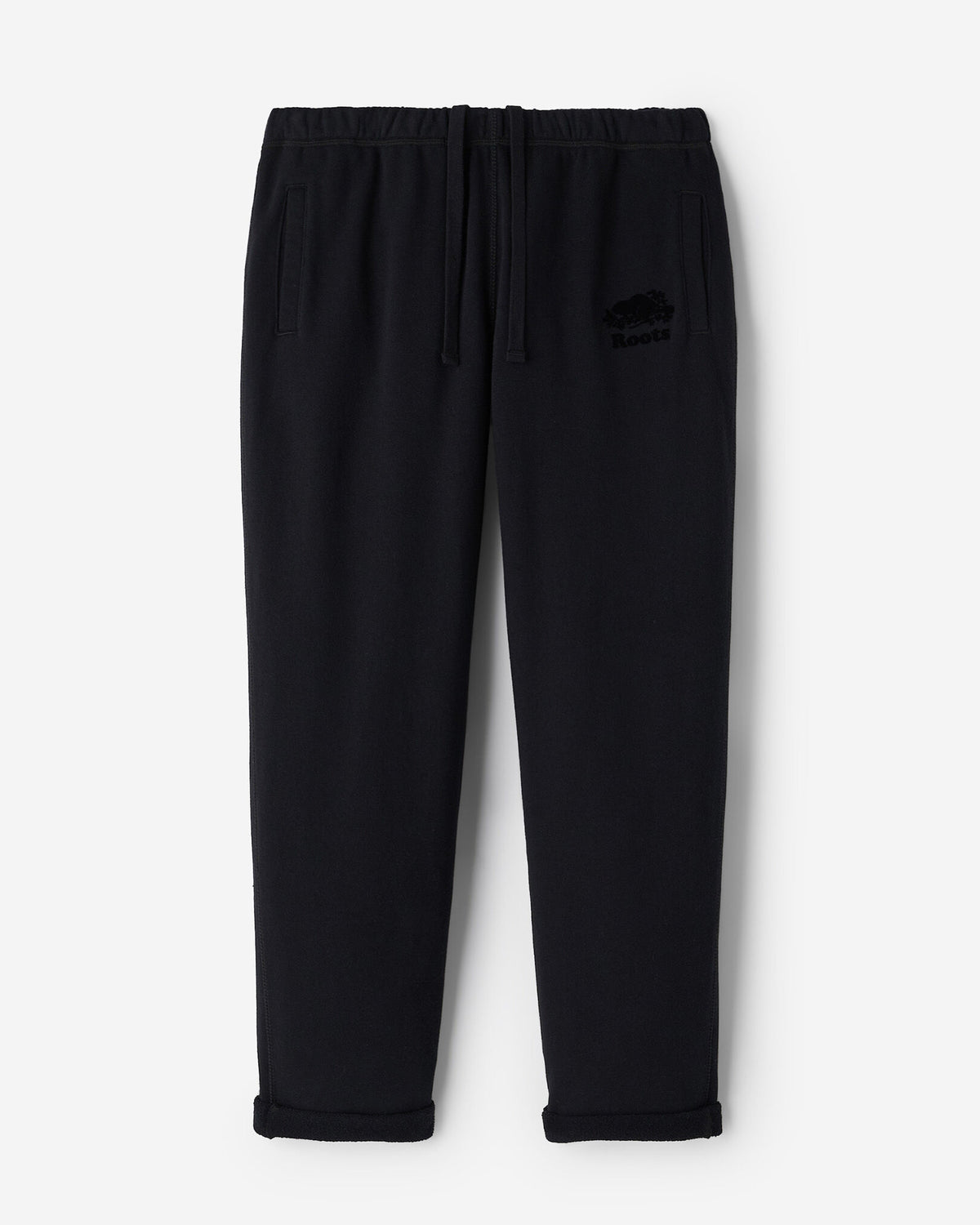 Organic Original Terry Ankle Sweatpant / BLACK