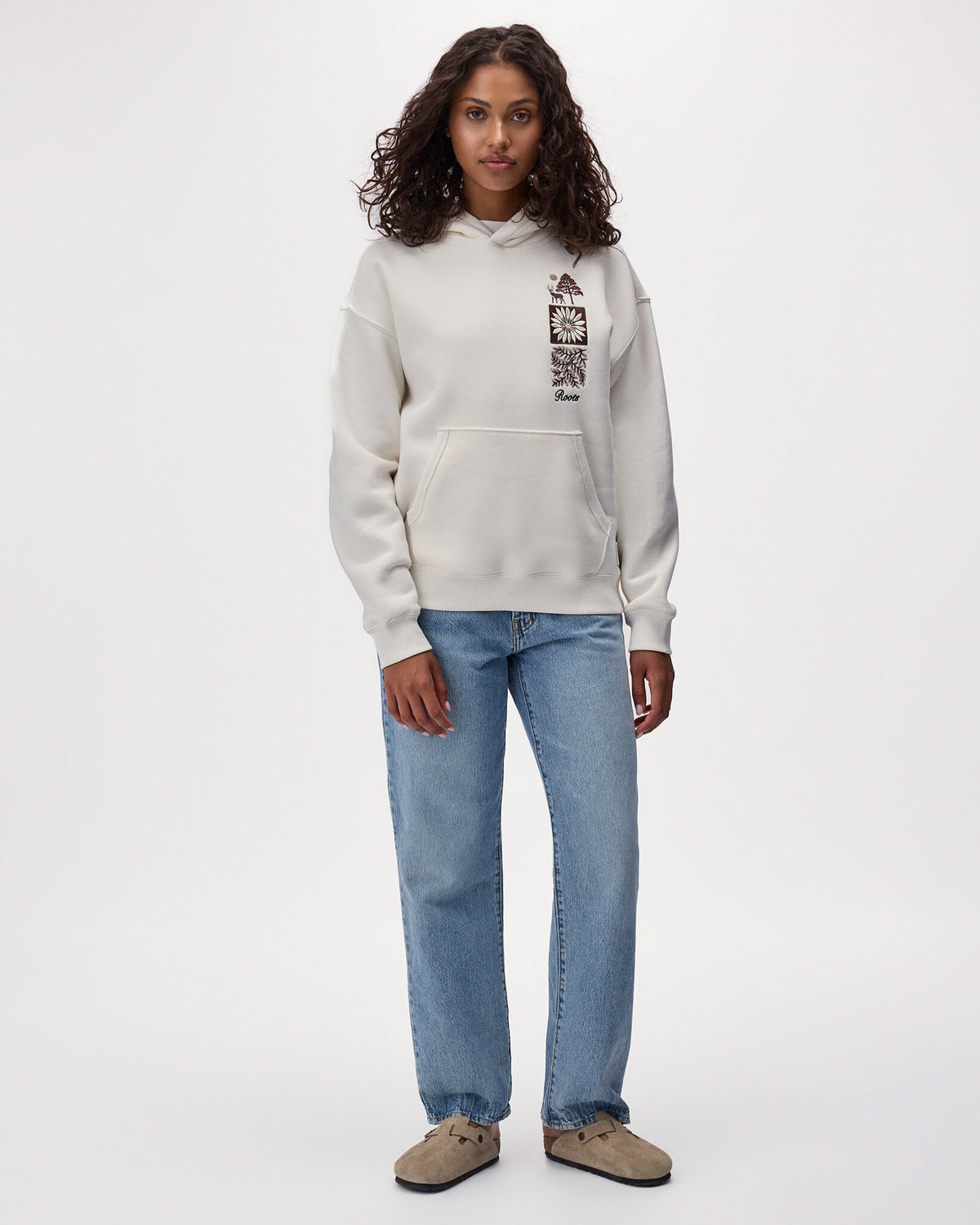 Patchwork Studio Hoodie / EGRET