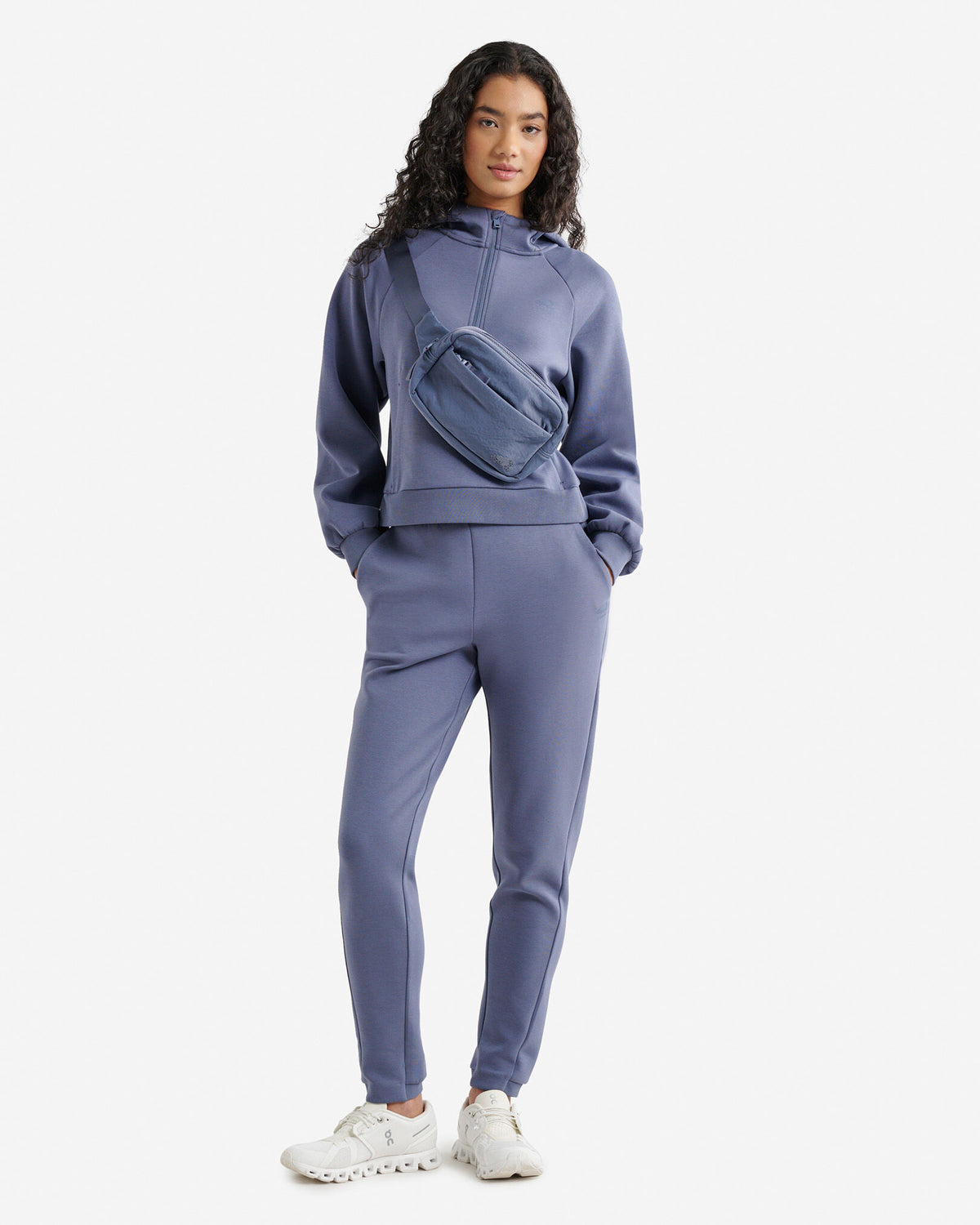 Roam Quarter Zip Hoodie / TIDAL BLUE