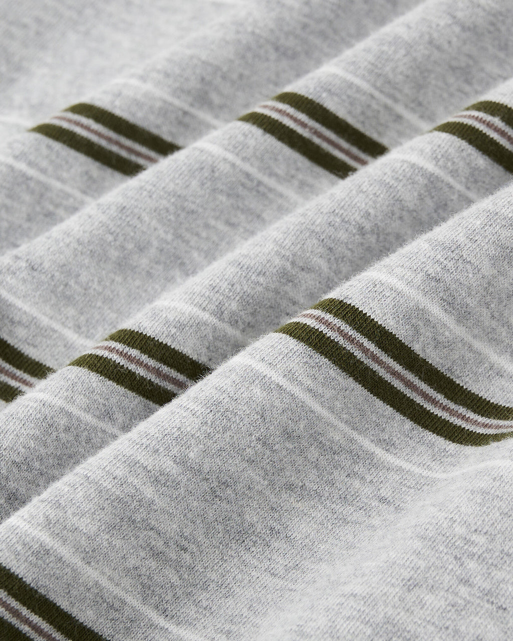 Striped T-Shirt / HEATHER GREY