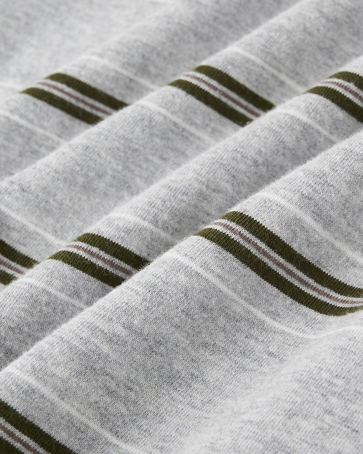 Striped T-Shirt / HEATHER GREY