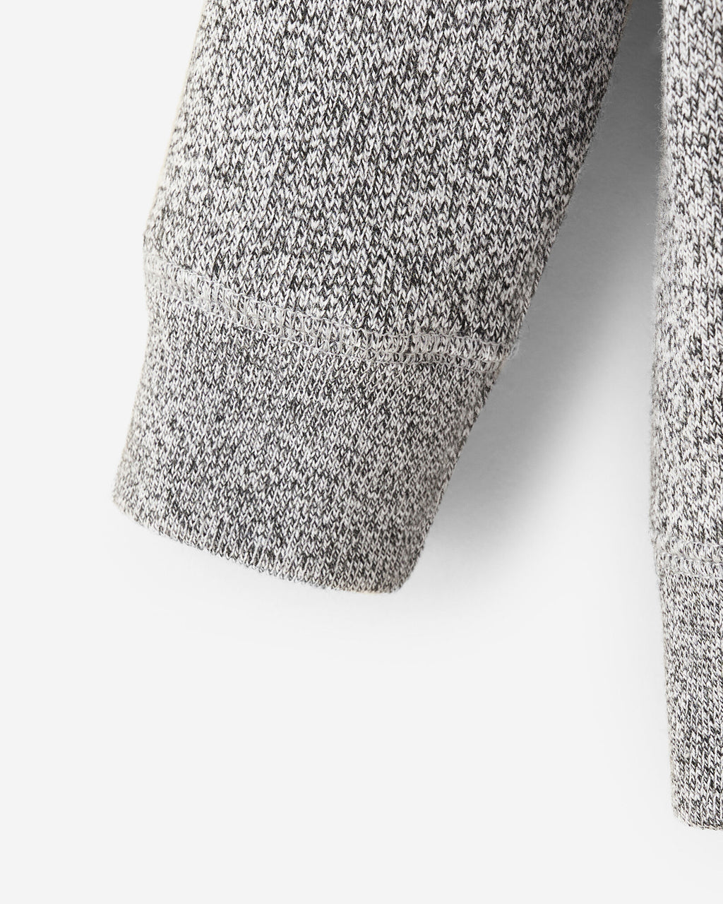 Baby Organic Original Full Zip Hoodie / SALT & PEPPER