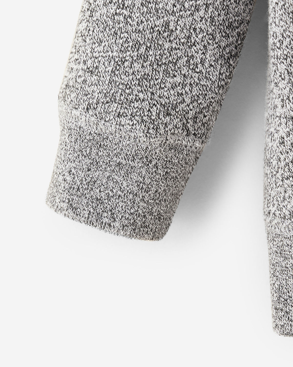 Baby Organic Original Full Zip Hoodie / SALT & PEPPER