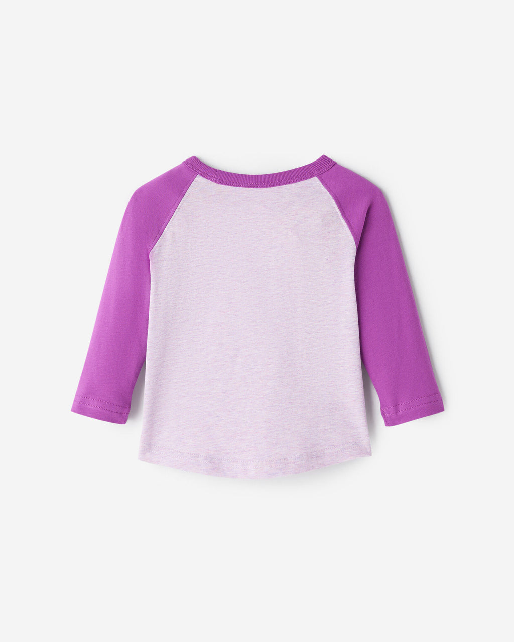 Baby Organic Cooper Baseball T-Shirt / HYACINTH VIOLET