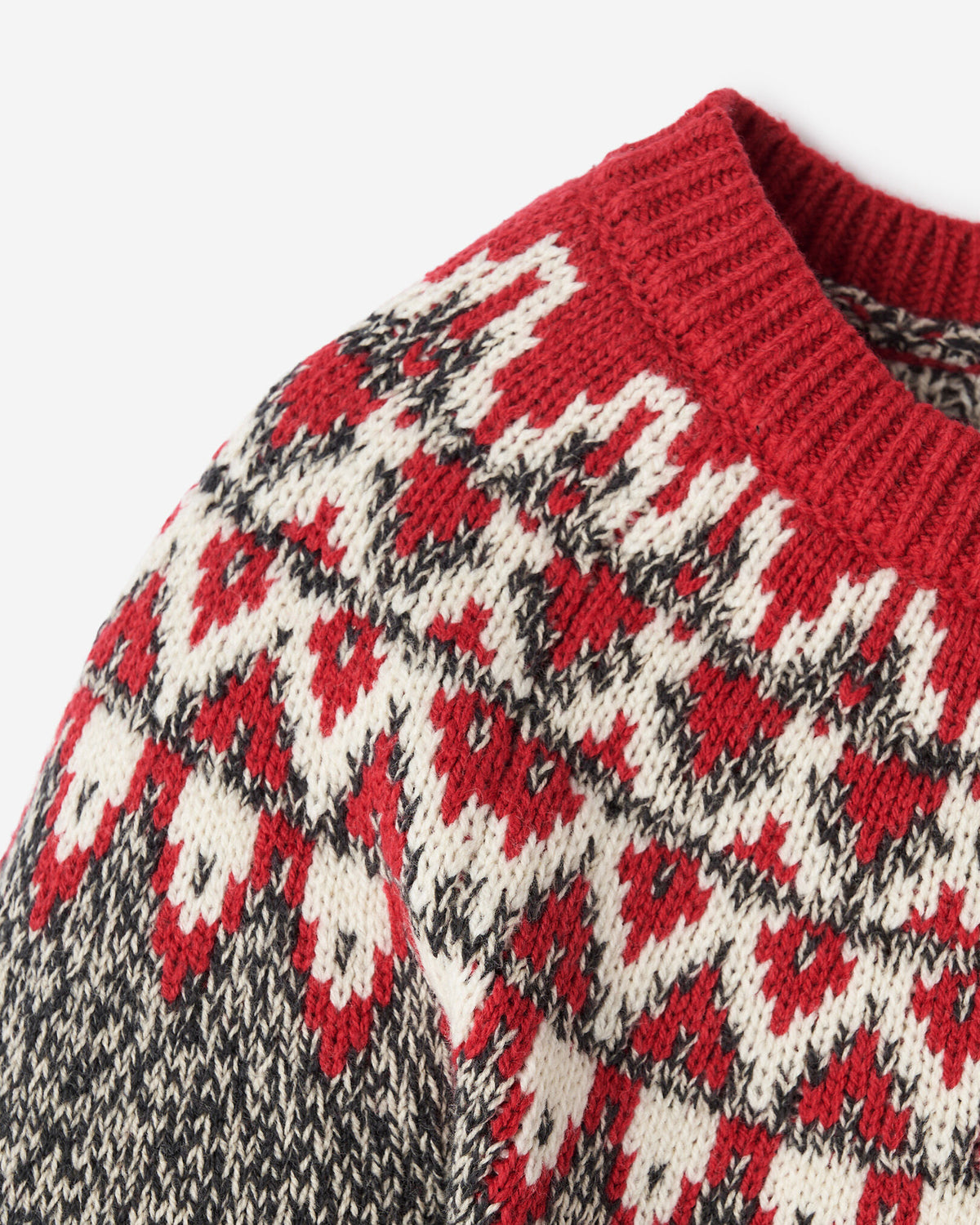 Baby Cabin Fair Isle Sweater Dress / GREY OAT MIX