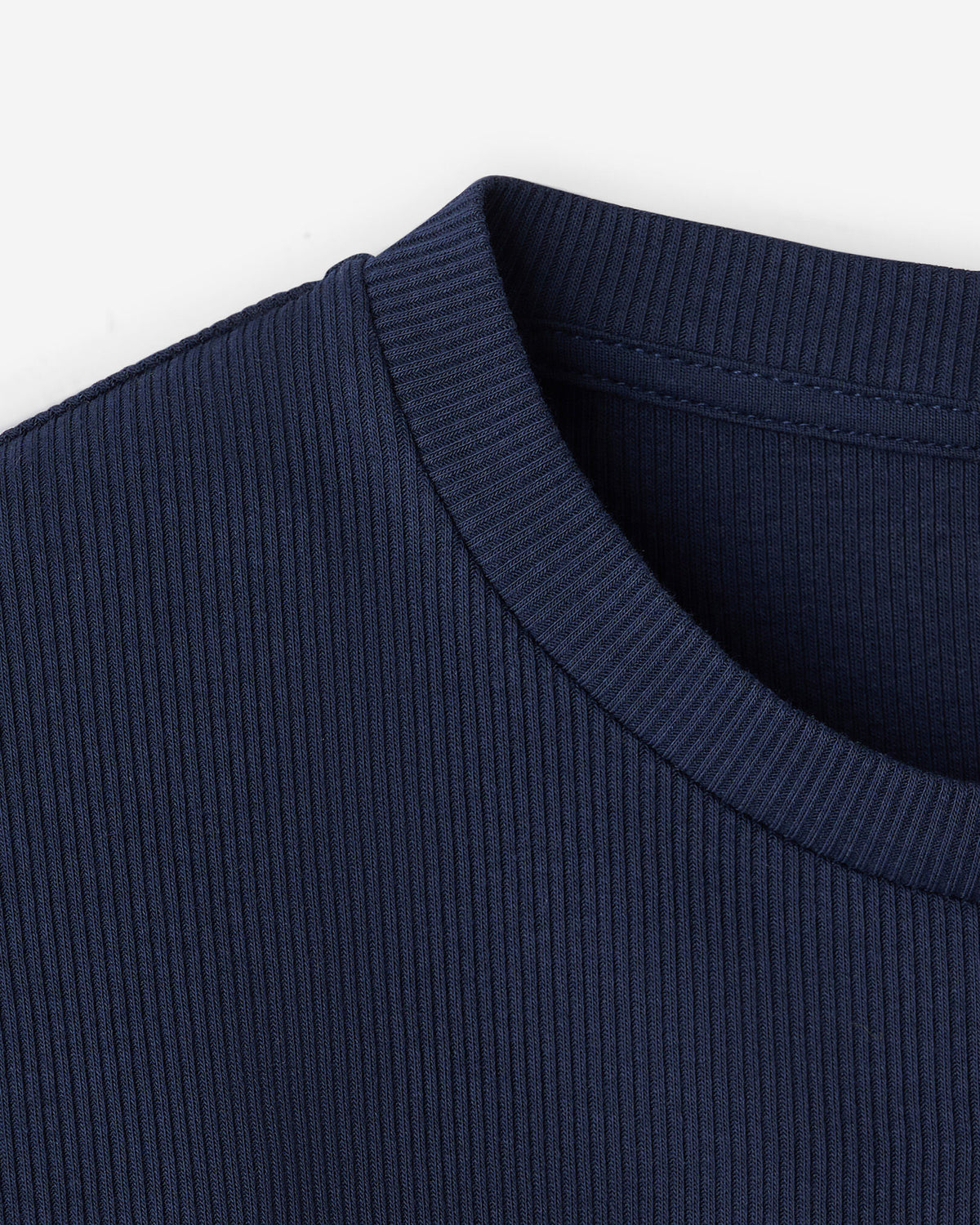 Roam Rib Fitted Long Sleeve Top / NAVY BLAZER