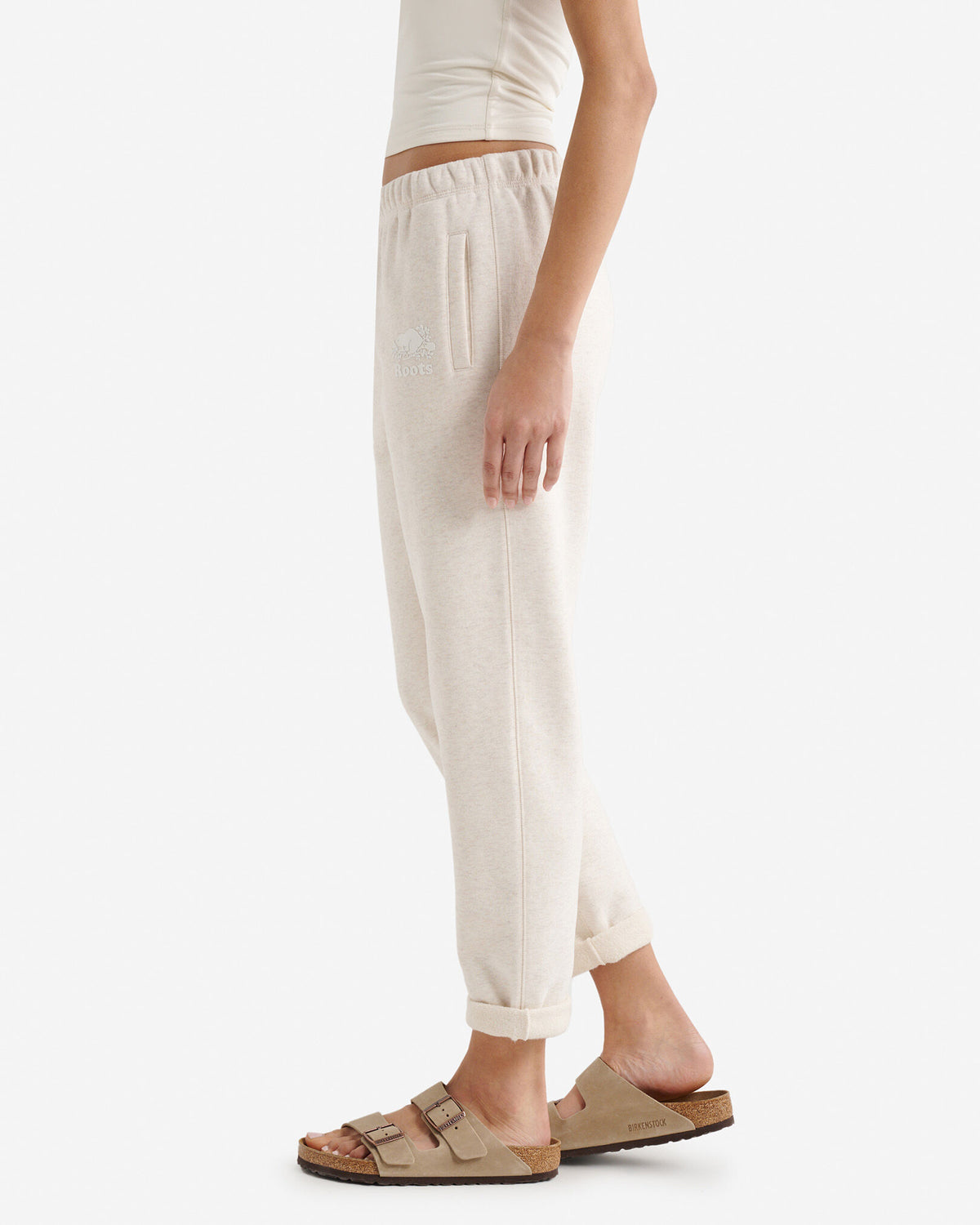 Organic Original Terry Ankle Sweatpant / OATMEAL MIX