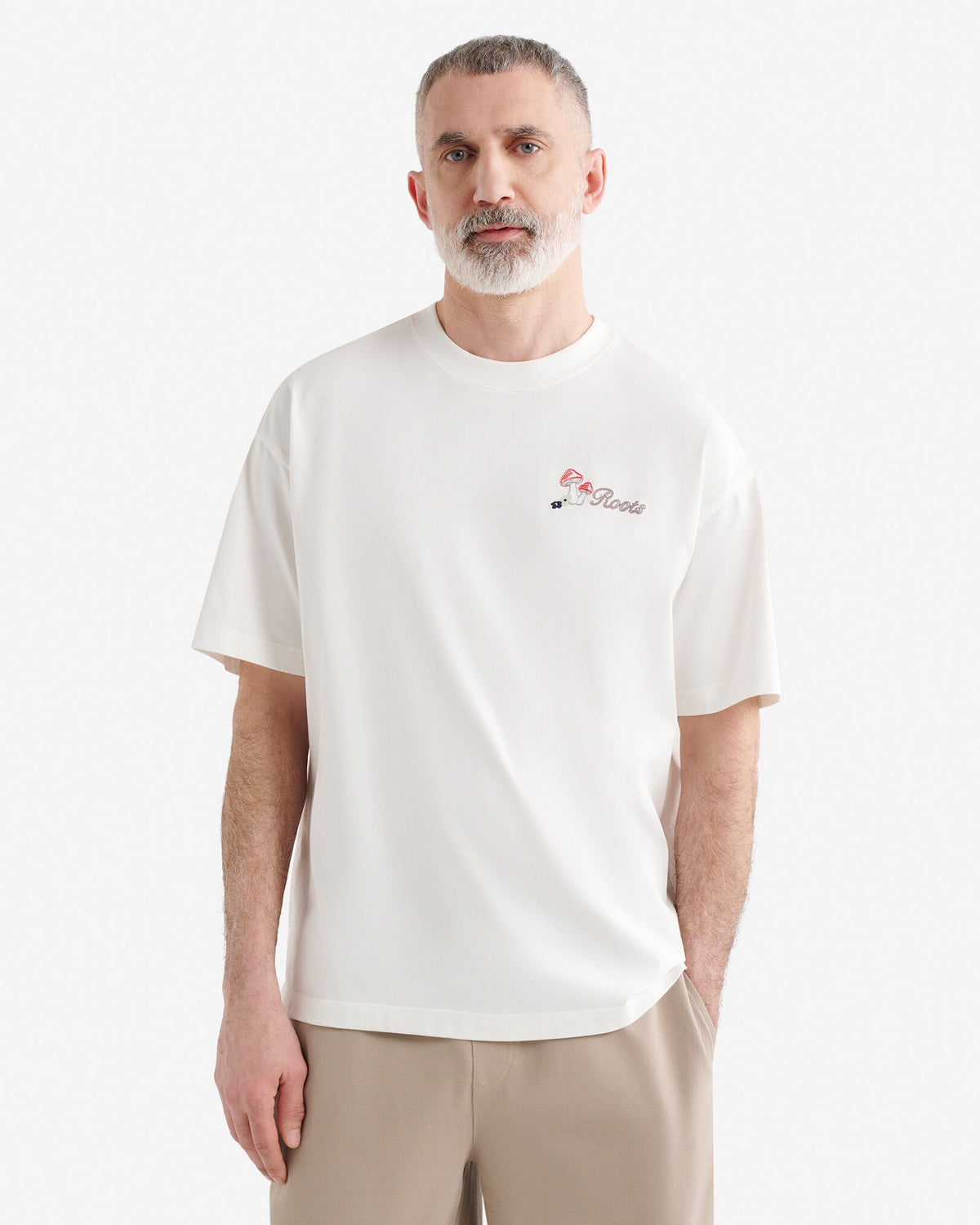 Mens Forager Series T-Shirt / EGRET