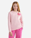 Kids Heart Pocket T-Shirt / PINK DEW
