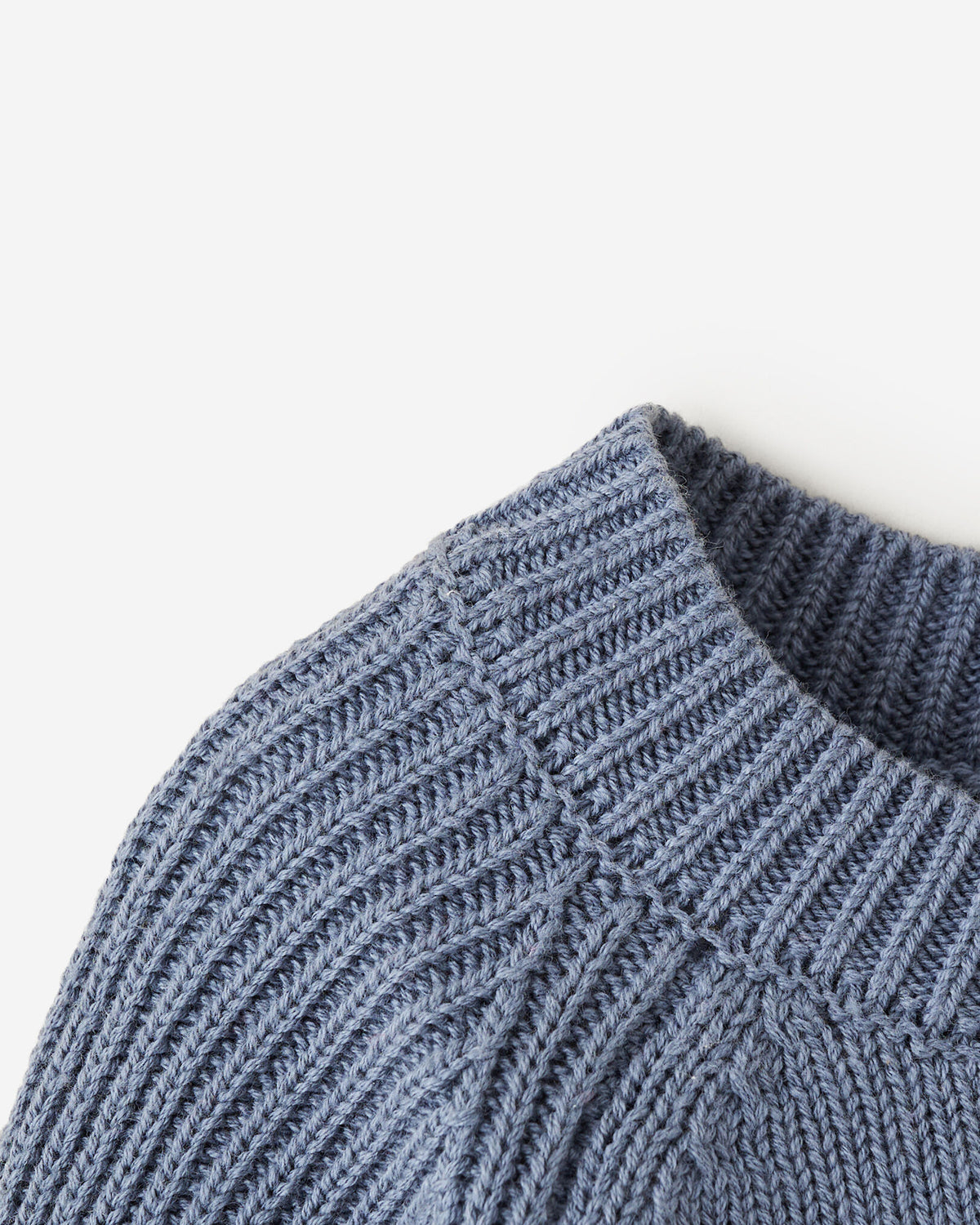 Baby Sweater Knit Crew / SLATE BLUE