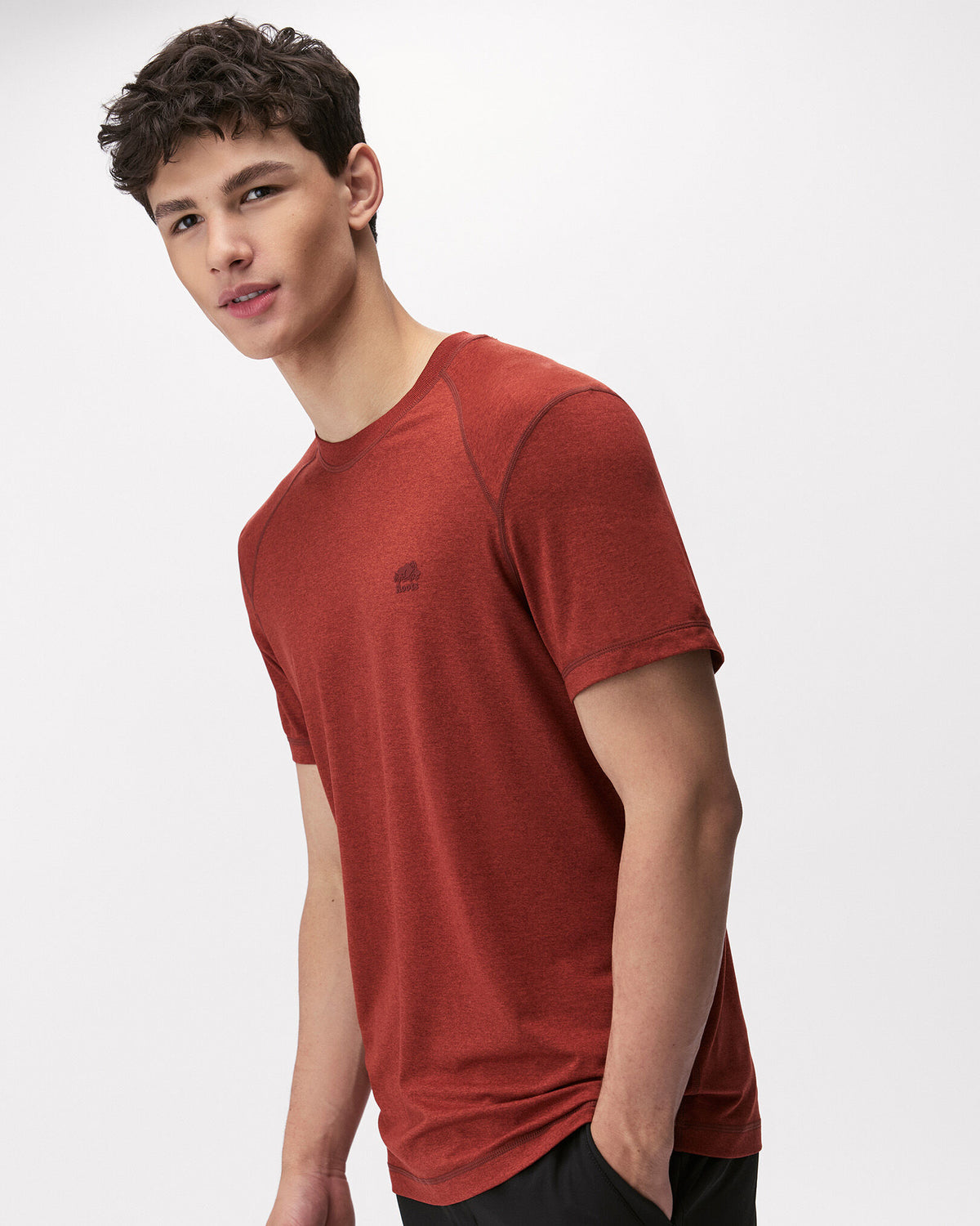 Renew Knit Short Sleeve Top / CANYON RED PEPPER