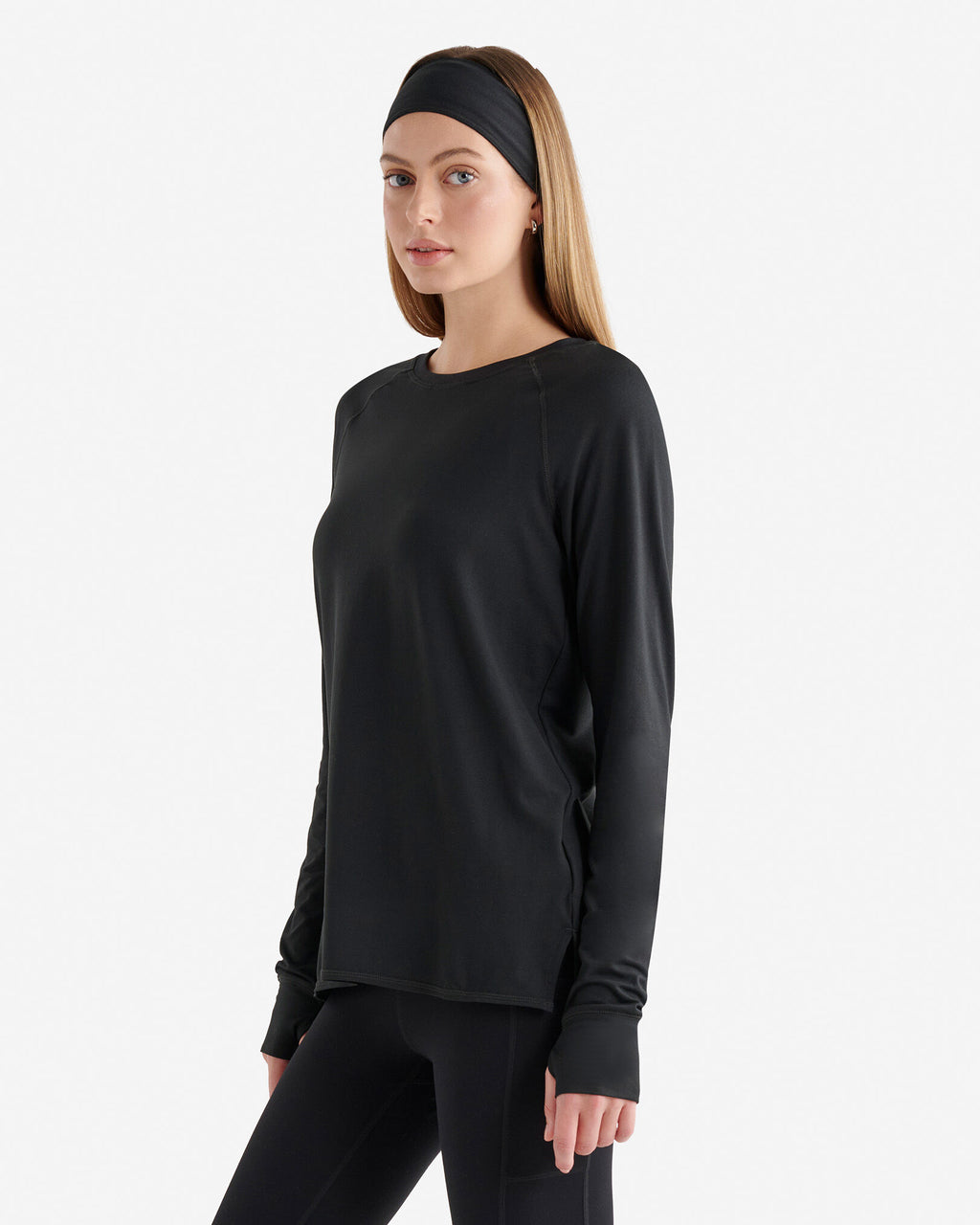 Renew Knit Long Sleeve Top 2.0 / BLACK