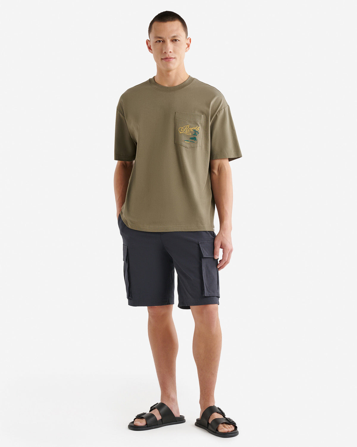 Mens Pocket Trail Relaxed T- Shirt / KALAMATA