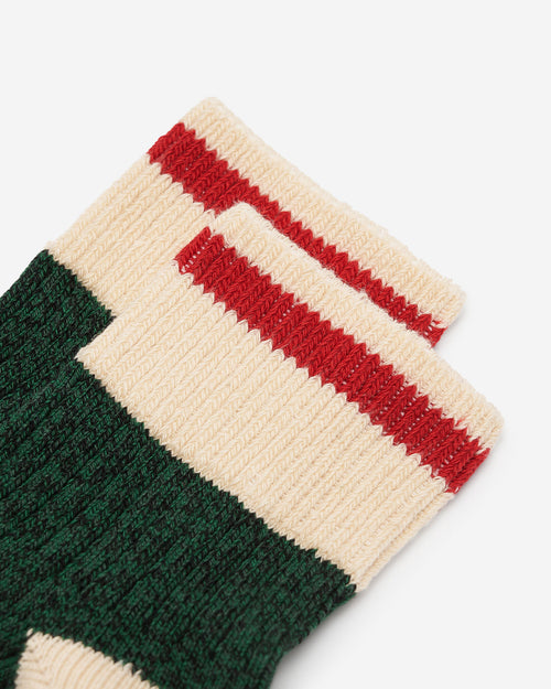 Adult Cotton Cabin Ankle Sock / VARSITY GREEN MIX