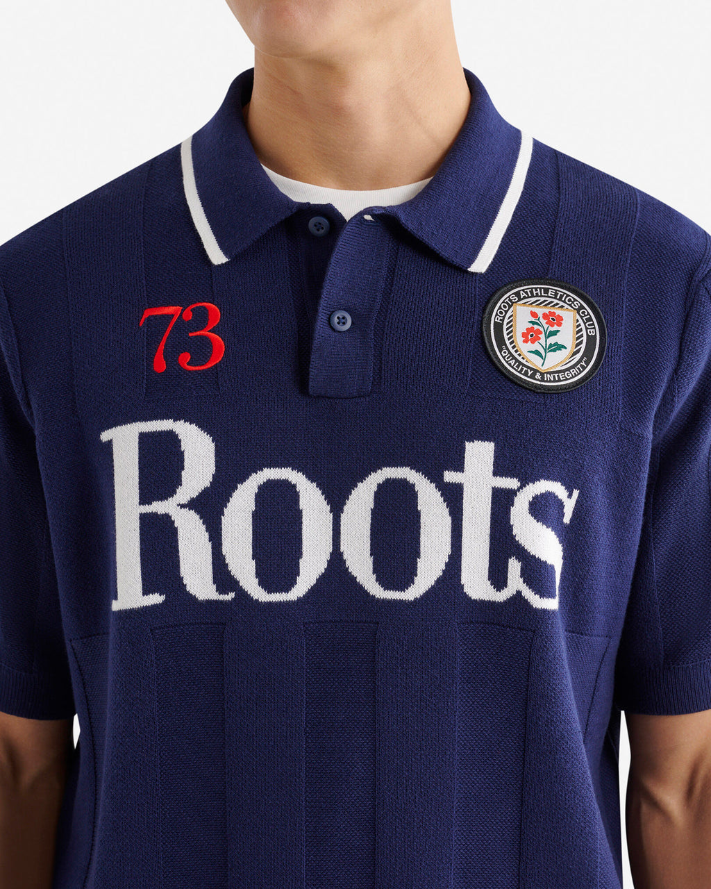 Summer League Knit Polo / INDIGO INK