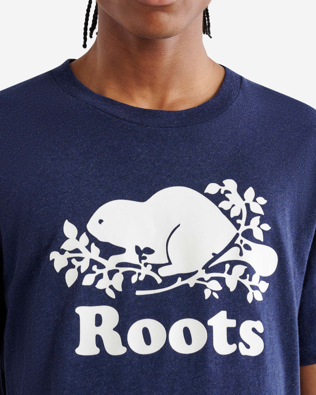 Mens Organic Cooper Beaver T-Shirt / NIGHTFALL BLUE MIX