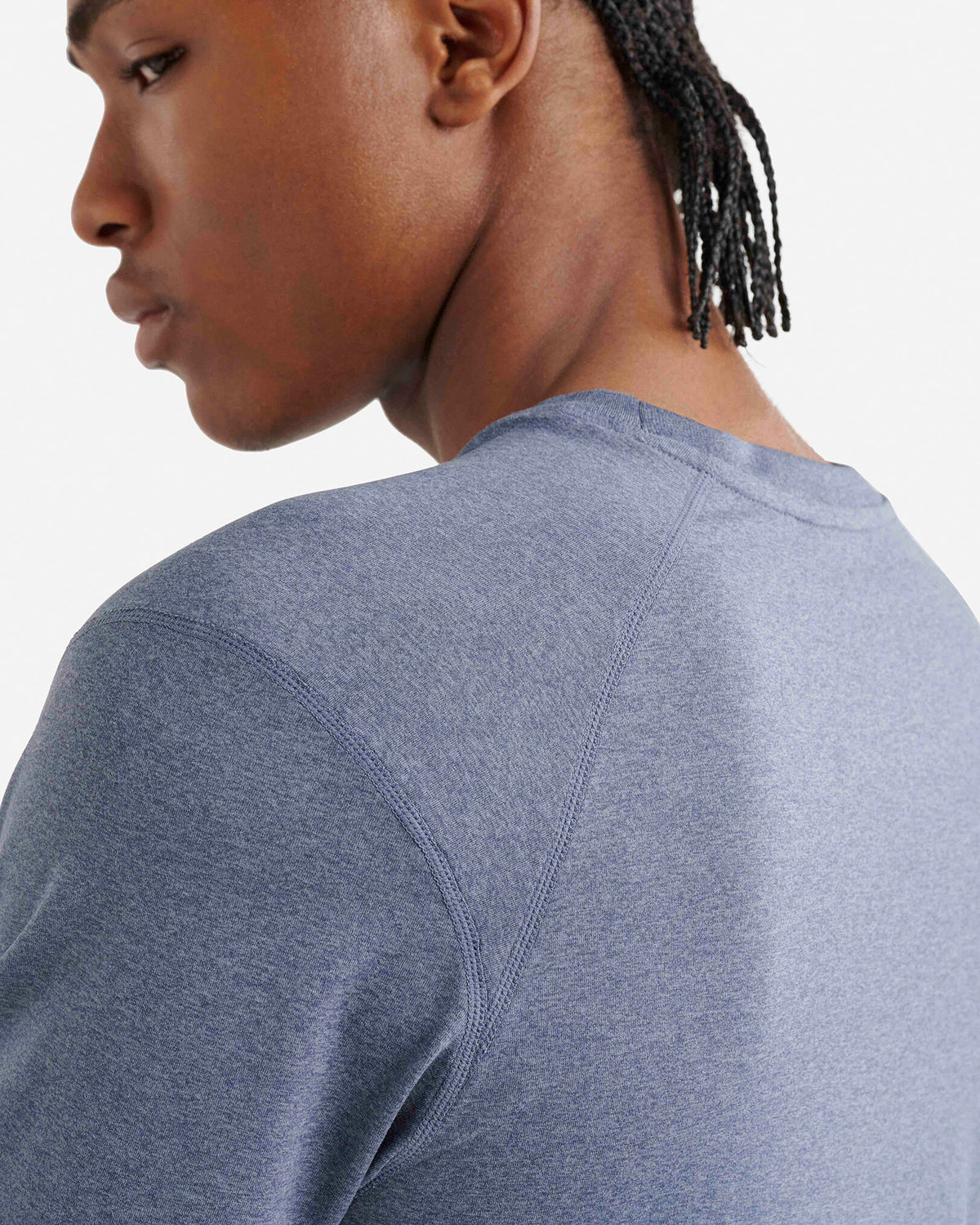 Renew Knit Short Sleeve Top / TIDAL BLUE PEPPER
